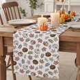 thumbnail image 2 of Vintage Pumpkins Fall Cotton Linen Rectangle Table Runners 13"x36", Beige Botanical Thanksgiving Coffee Table Runner Dresser Scarves Luxury Table Runners for Wedding Party Banquet Dinner Decor, 2 of 8