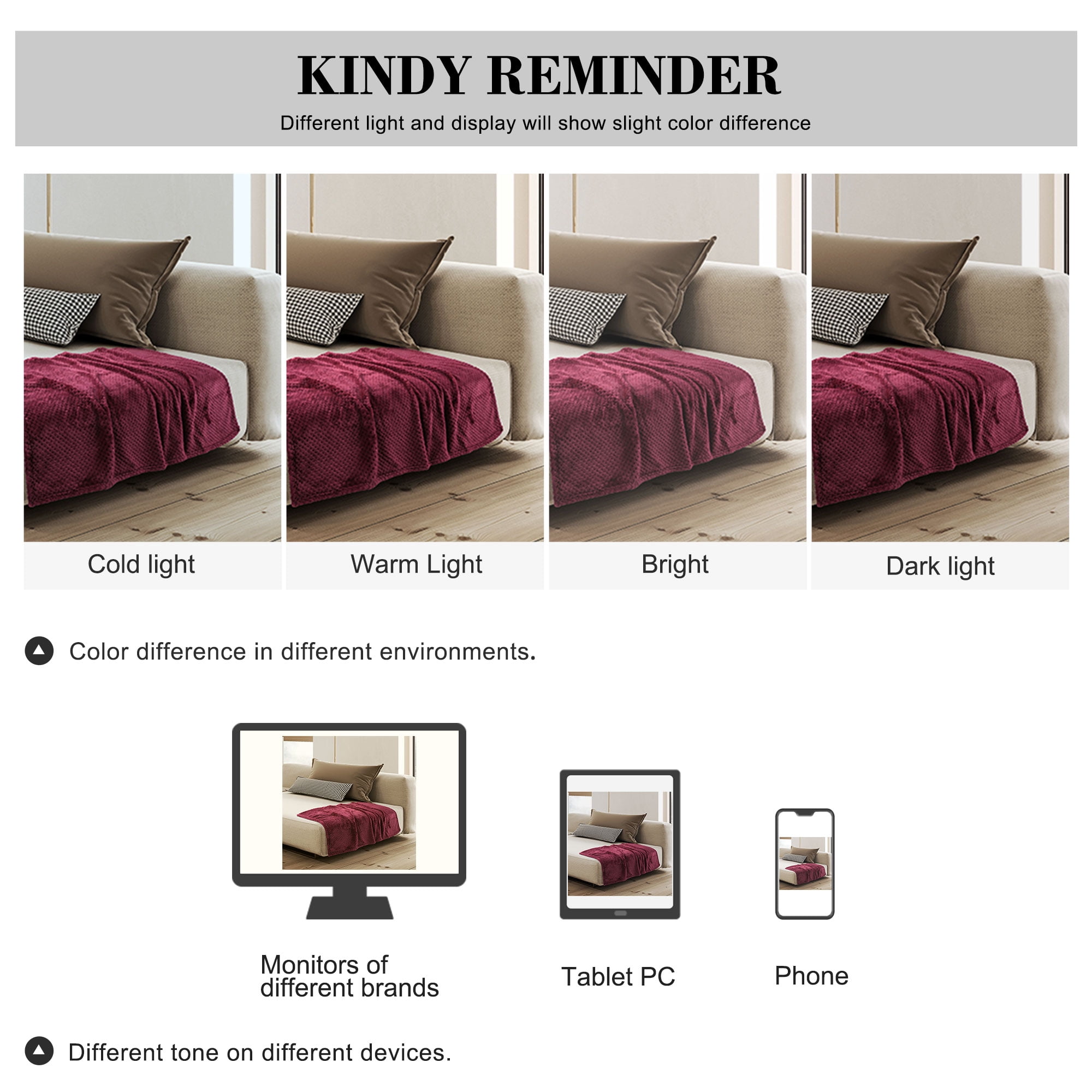Unique Bargains Soft Flannel Fleece Velvet Blanket Burgundy 30" x 40"