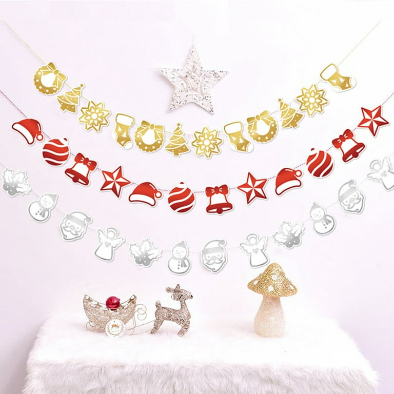 Artifical Christmas Wreath Supplies Indoor /Outdoor Decoration Pennant  Banners Total 24PCS Felt Fabric Bunting String Flag Garland for Baby Shower  - China ETL LED Christmas Wreath and Christmas Wreaths for Front Door