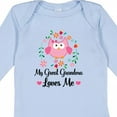 thumbnail image 4 of Inktastic My Great Grandma Loves Me Owl Girls Long Sleeve Baby Bodysuit, 4 of 5