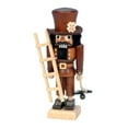 thumbnail image 2 of 10.5" Free Standing Christian Ulbricht Handcrafted Natural Wooden Chimney Sweep Nutcracker, 2 of 2