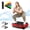 Type 1-Red, variant on RICAN Vibration Plate Exercise Machine, Full Body Workout Machine for Weight Loss, Vibrating Board 300LBS Capacity, Vibration Platform with Resistance Bands, Remote Control, Silver-White