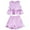 A# Solid Purple, variant on WIBACKER Summer Baby Girls and Toddler Kids Cotton Linen Sleeveless Tank Top and Shorts 2-Piece Set Outfit