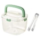 thumbnail image 4 of maquina de hielo Tipo De Prensa Bandeja De Cubitos De Hielo Reutilizable Ahorre Espacio Para Bebidas Congelador Enfriamiento Cubo De Hielo Verde, 4 of 7