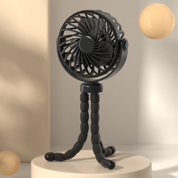 Fountwell Battery Operated Fan, Rechargeable Clip-On Fan for Car Seat, Wagon, Bike, Treadmill – Travel Accessory for Beach, Outdoor, Gift Idea