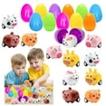 thumbnail image 2 of JHEHF Easter Eggs with Toys 12PCS Filled Easter Eggs Cute Colorful Fillable Eggs Easter Basket Stuffers and Gifts Party Supplies Decor Easter Gift, 2 of 7