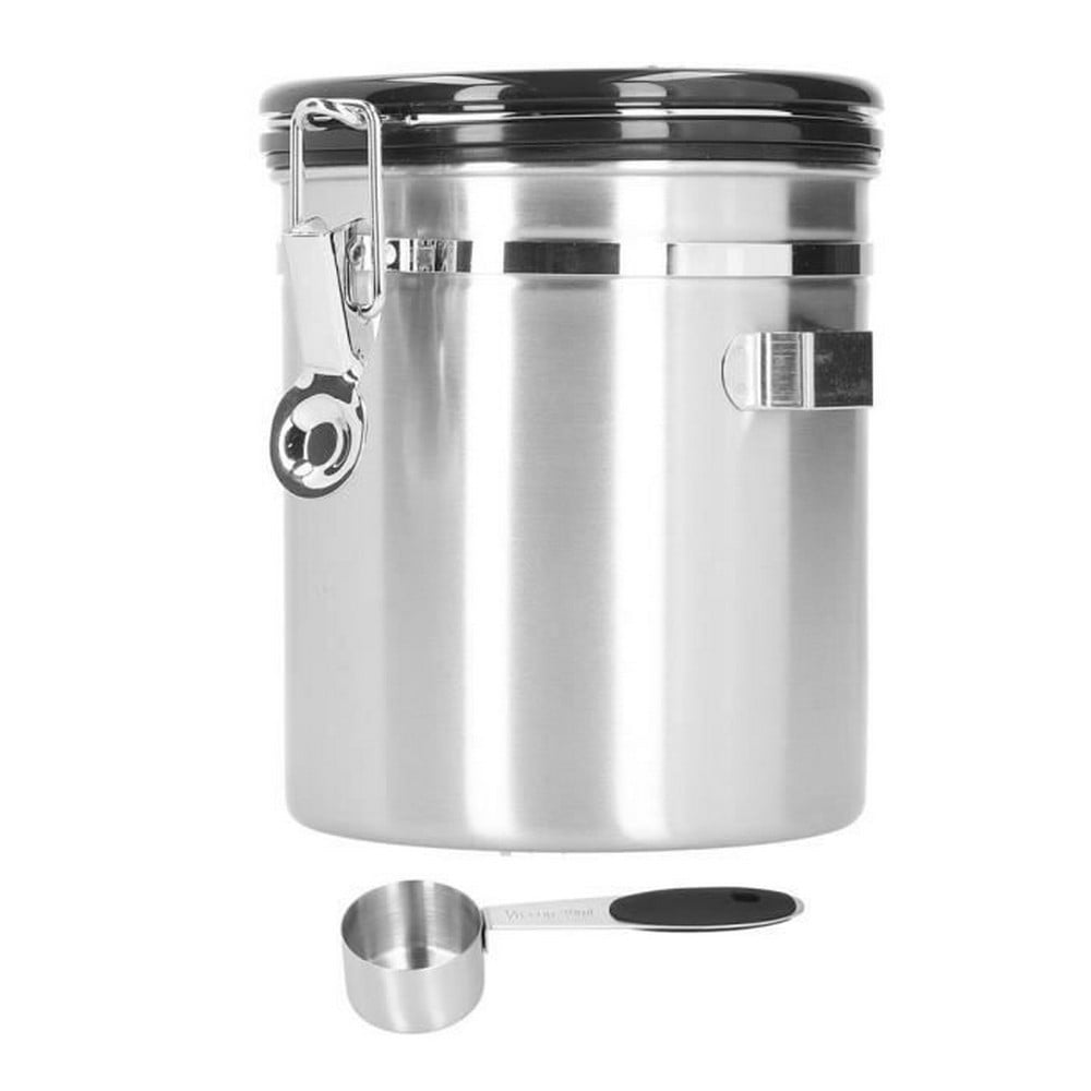 Sealed Storage Jar 1.5L Coffee Bean 304 Stainless Steel Sealed Food