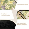 thumbnail image 5 of FORMRS Makeup Bag Travel Cosmetic Organizer for Women Fold Flat Zipper Pouch with Handle, Yellow Floral Rabbit, 5 of 8