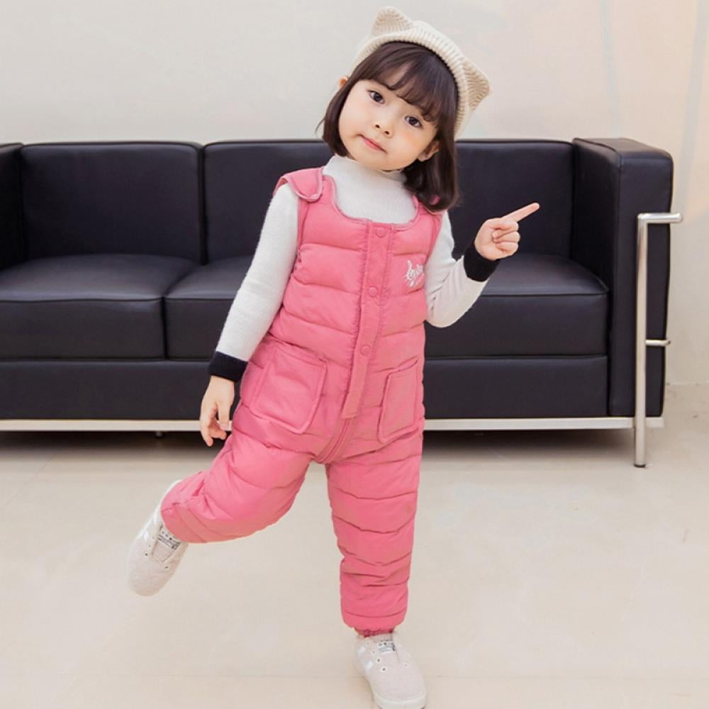 Esho Baby Boys Girls Winter Down Snow Pants Overalls Snowsuit, 6M4T