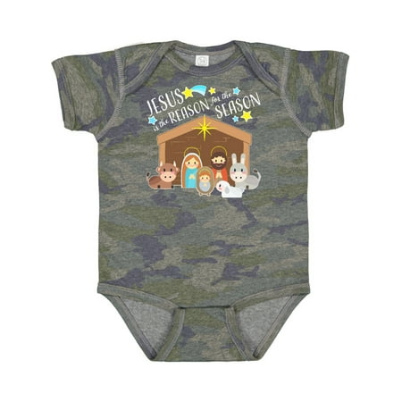 

Inktastic Jesus is the Reason for the Season Christmas Nativity Gift Baby Boy or Baby Girl Bodysuit