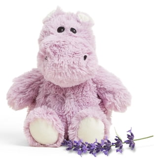 HIPPO Animal Neck Wrap, 20 in Plush Heatable Lavender Scented