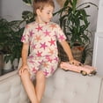 thumbnail image 4 of Balery Starfish Conjunto de Pijama Infantil de Manga Corta con Estampado – Ropa de Dormir de Algodón Suave-3X-Large, 4 of 6