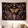 thumbnail image 2 of Tapiz de pared con diseño de mariposas, microtela, 150 x 130 cm, estética ambiental, 2 of 3