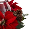thumbnail image 3 of Nearly Natural Home Decor Poinsettia Pine & Pine Cone Candelabrum, 3 of 6