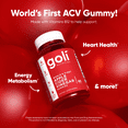 thumbnail image 5 of (3 pack) Goli Nutrition Apple Cider Vinegar Vegan Gummies, 60 Count, 5 of 8