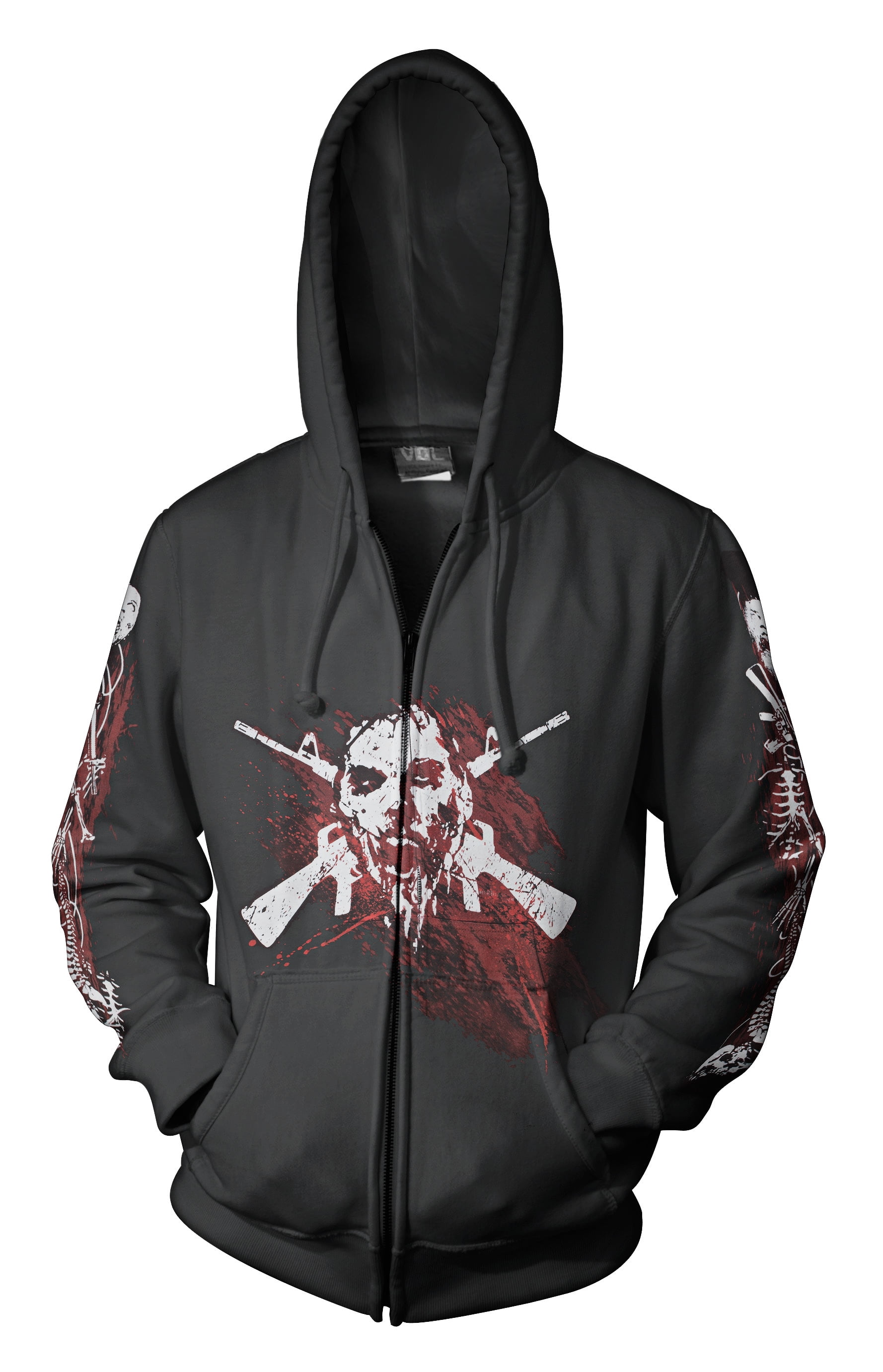 walking dead zip up hoodies