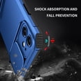 thumbnail image 5 of for iPhone 12 Case with Camera Lens Slide Protection, Armour Silicone TPU Bumper Tough PC Cover with Kickstand, Military Shockproof Absorption Protective Case for iPhone 12,
Blue, 5 of 10