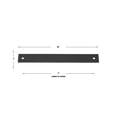 thumbnail image 2 of GlideRite 8" Squared Backplate 7" 178mm Center-Center, Matte Black, 2 of 2