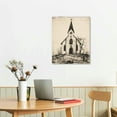 thumbnail image 2 of Church Canvas Wall Art Christian Gift Church Pictures Wall Decor Religious Abstract Churchs Painting Wall Art for Bedroom Bathroom Living Room Prints Artwork Framed - 16x20 Inch White, 2 of 3