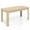 Oak, variant on Costway 63" Dining Table Rectangular Modern Kitchen Table For 6 People Home Furniture Gray