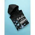 thumbnail image 3 of Butterflies Make Me Happy Hoodie Women -Smartprints Designs, Female XX-Large, 3 of 4