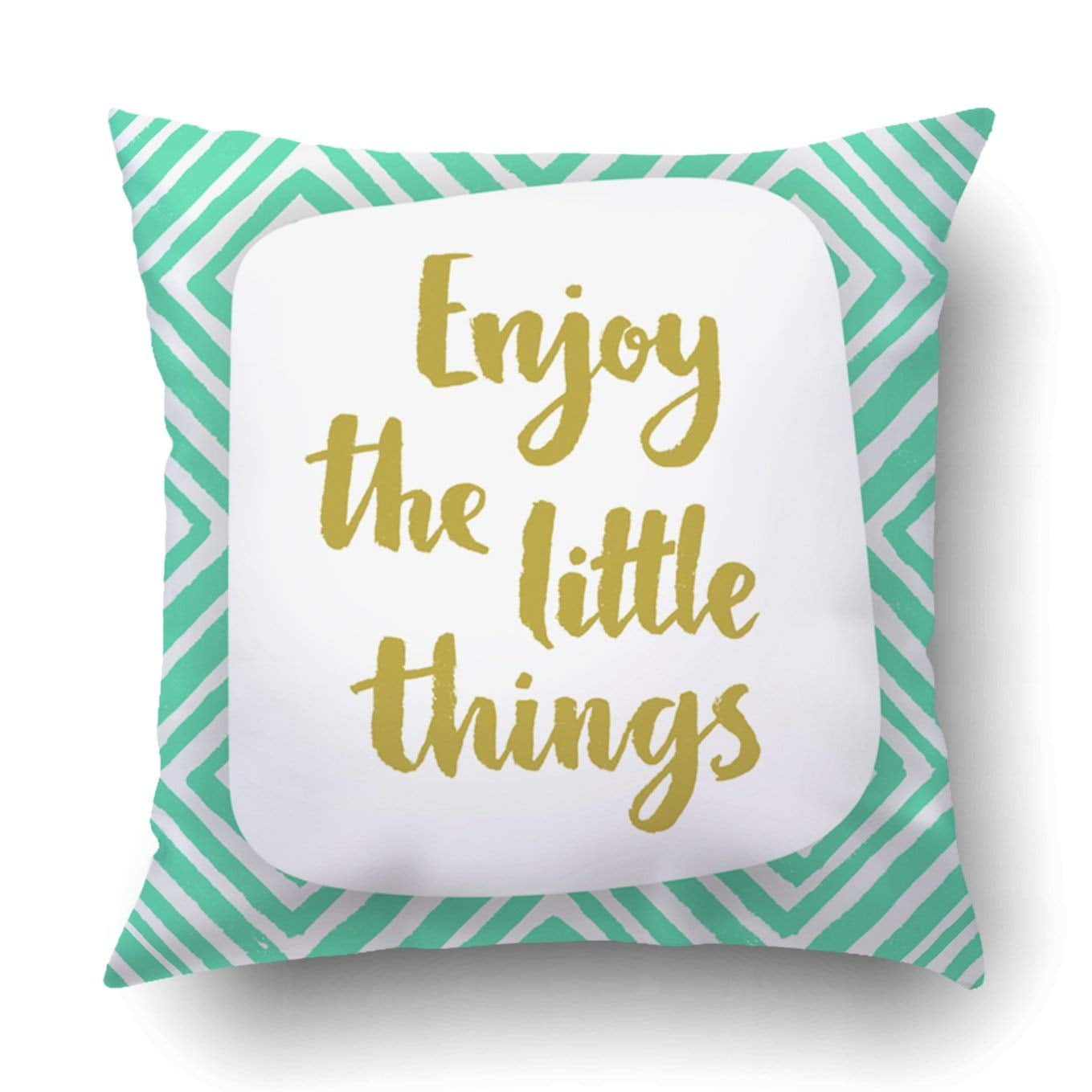 BPBOP Enjoy the little things quote Pillowcase Throw Pillow Cover Case