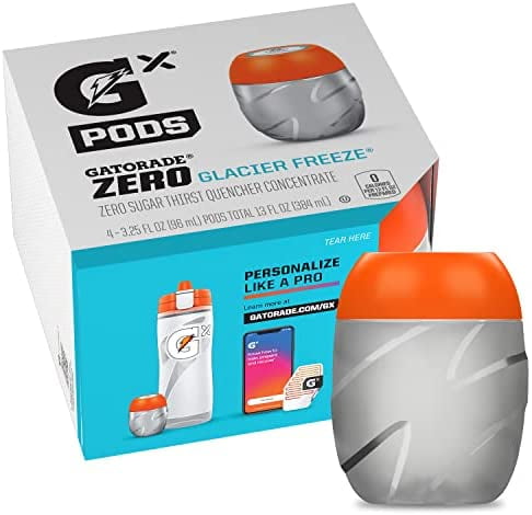 Gatorade GX Pods Glacier Freeze Clear One 4 Pack IN STOCK NOW!! *No Bottle* 