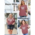 thumbnail image 4 of XCHQRTI Daisy T Shirts Women Plus Size Graphic Tshirts Casual Short Sleeve Oversized Tee, 4 of 7