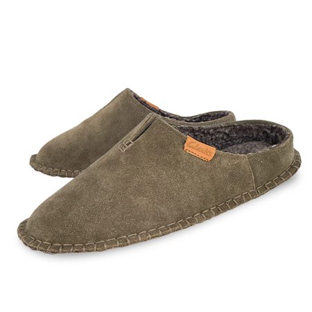 Slippers Heavy Clarks Mens Open Back Suede Leather Slipper With Heavy Stitching ...