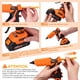 thumbnail image 5 of Pistola de pegamento inalámbrica THINKWORK 20 V 100 W con 32 barras de pegamento y accesorios, 5 of 9