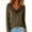 Brown #23, variant on Cowl Neck Tops for Women Trendy Draped Tunic Cute Long Sleeve Tops Loose Fit Elegant T Shirt Dressy Casual Blouses Blue 2XL