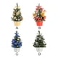 thumbnail image 4 of Matsuzay Pino de Navidad de 20cm, árbol Artificial pequeño, decoración de Navidad falsa, accesorio DIY, atmósfera de Año Nuevo, adorno para centro Kits de decoración para fiestas azul real Matsuzay HA008880-03, 4 of 6