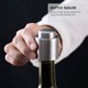 thumbnail image 1 of IDEANATEGRATE 2Ud Tapón Para Botella De Vino Y Champán Fácil De Usar En Acero Inoxidable Plata, 1 of 8