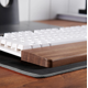 thumbnail image 1 of Soporte de teclado de madera maciza Soporte de mano Muñeca de madera de nogal negro Teclado mecánico de madera Muñeca de mano de madera simple, 1 of 2