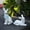 white, variant on EUDIDV Easter Decor Easter Figurines Easter Decoration Simulation Couple Resin Ornament Easter Party Supplies