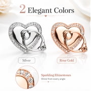 2 Pack Heart Shaped 360° Rotating Phone Ring Holders, Finger Grip and Kickstand for Compatible Smartphones, TIKA