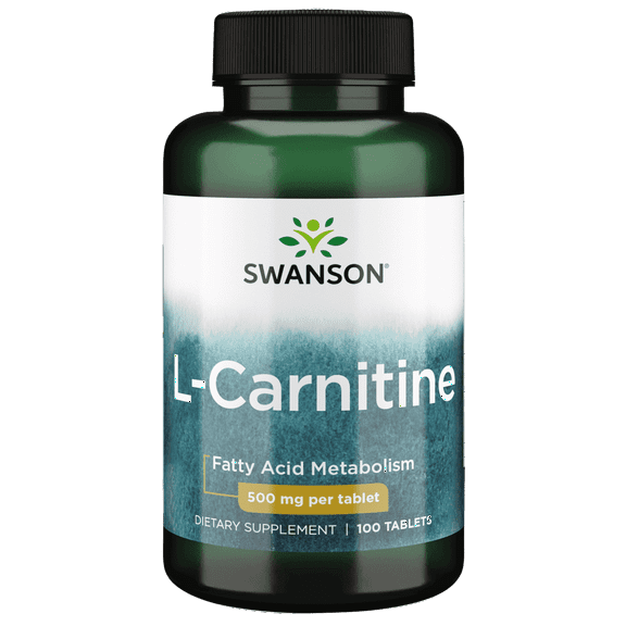 Swanson L-Carnitine Tablets, 500 mg, 100 Count