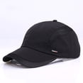 thumbnail image 3 of Gorra deportiva transpirable de secado rápido Gorra de hombre negra, 3 of 4