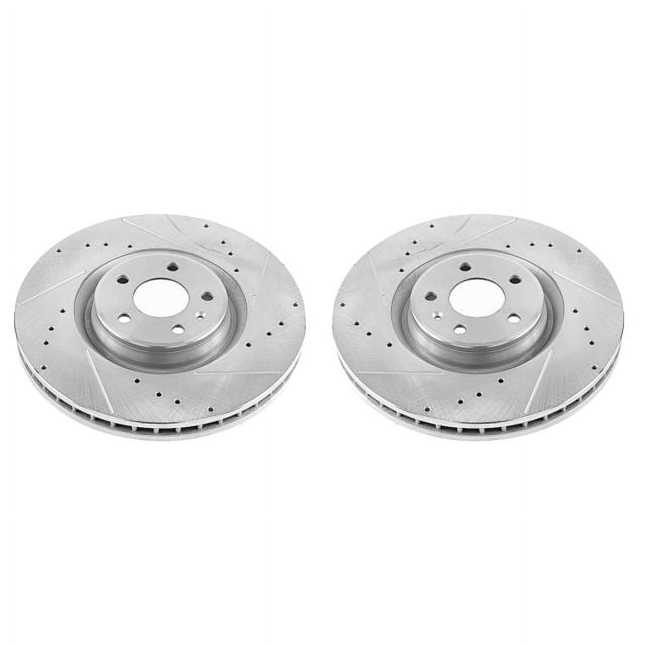 Power Stop EBR1206XPR Evolution Drilled & Slotted Rotors -Front Fits 2017 Audi A6