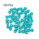 thumbnail image 3 of 100 Pcs Rhinestone en Forma de Corazón de Acrílico 8mm Parte Trasera Plana Gemas Adhesivas para Manualidades, Azul Brillante, 3 of 7