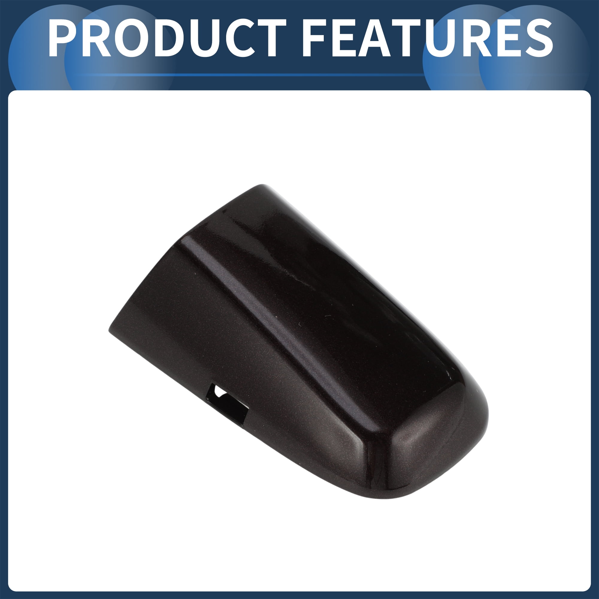 Unique Bargains Front Left Door Handle Cover for Volvo XC60 2015 2017 ABS Brown
