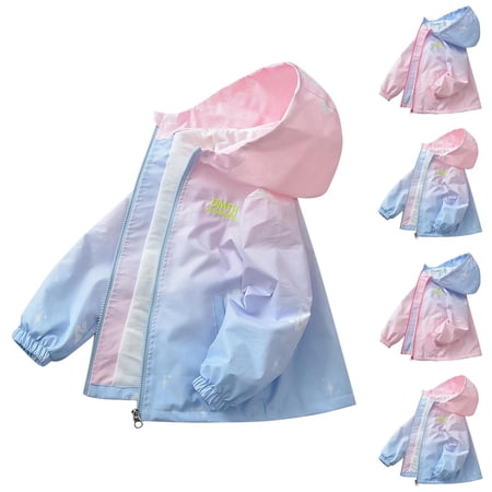 THDHVS Western Outfit for Girls Girls Casual Long Sleeve Sweatshirt Crew Neck Cute Zip-up Relaxed Fits Tops Blue 7-8 Years