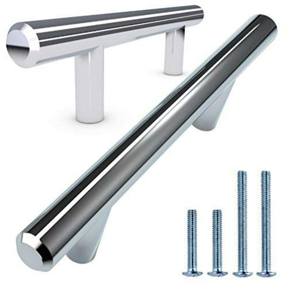 Alpine Hardware Solid Euro Style Bar Handle Pull 10Pack 3" Hole