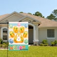 thumbnail image 2 of Amhnf Easter Bunny And Eggs Welcome Garden Flag For Home Outdoor Garden Yard Decor 12x18 inch, 2 of 5