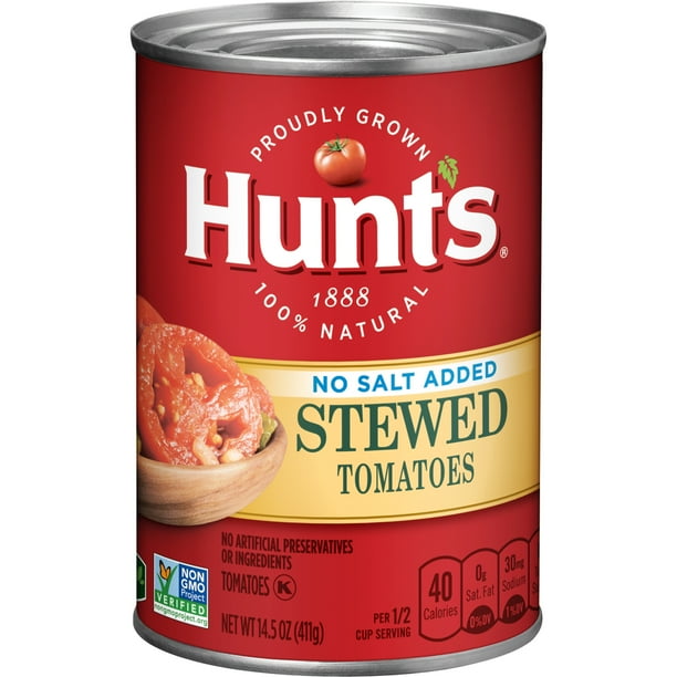 Hunts Stewed Tomatoes No Salt Added 14.5 oz