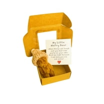 Bear In A Box Handmade Plush Teddy Bear In Box Support Inspirational Keepsake With Positive Message Card A Plush Animal Gift For Friends Or Lovers