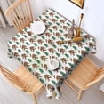 thumbnail image 2 of White Bigfoot and Tree Pattern Square Tablecloth,Waterproof Square Table Cover,Wipeable Spillproof Washable Table Cover for Home Kitchen Party Decor 42"X42"(107x107cm), 2 of 6