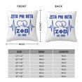 thumbnail image 4 of Funda de almohada supersuave Zeta Phi Beta con cremallera para dormitorio, sofá, sillón, fundas de almohada mullidas y acogedoras para todas las estaciones, almohada cuadrada, 4 of 8