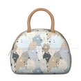 thumbnail image 2 of Aesthetic Bear Design Lunch Bag – Insulated Tote with Artistic Polar & Brown Bear Print, Ideal for Winter Use, 2 of 4