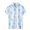 Light Blue, variant on WREESH Men's Summer Casual Button Down Shirts with Flowers Printing Short Sleeve Beach Shirts Turndown Collar Floral Shirts Light Blue